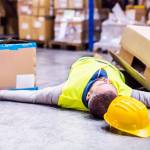 injured worker laying on the floor