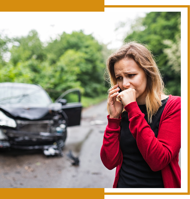 Person involved in a car accident. Car accident attorney.