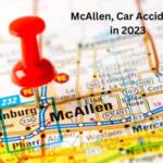 A map marking McAllen, Texas where car accidents happen regularly.