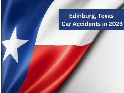 A flag of Texas that emphasizes car crash reports in Edinburg, Texas and how to find an injury attorney.