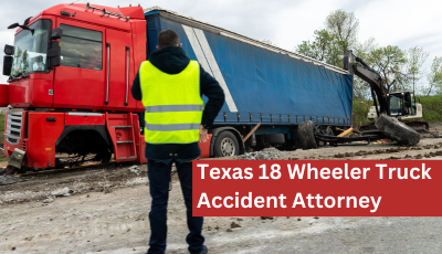 A person observing an 18 wheeler Truck Accident in Texas. Texas Attorney