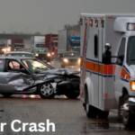 a car accident on a Texas road where people are injured.