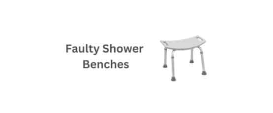 Faulty shower bench. Injury attorney.