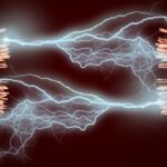Electrical wires producing sparks and electrical arcs, illustrating electrical injury hazards