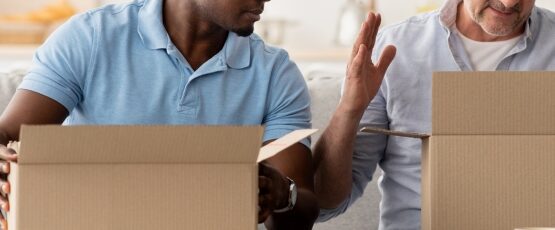 People opening packages after purchasing products in Durango, Colorado